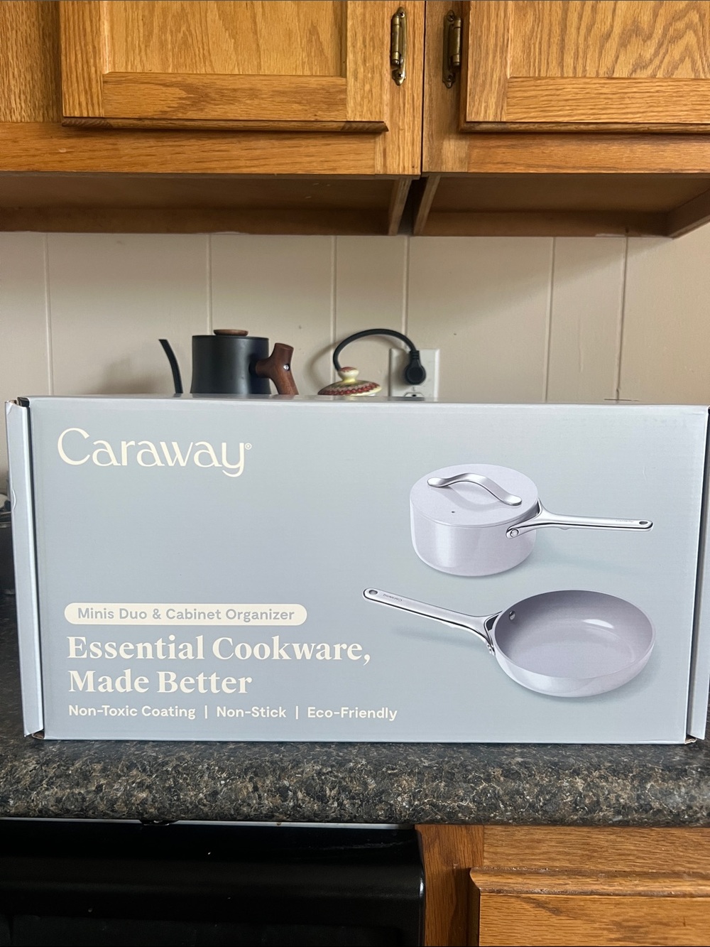 Caraway Mini Cookware Set — Saucepan with Lid & Fry Pan